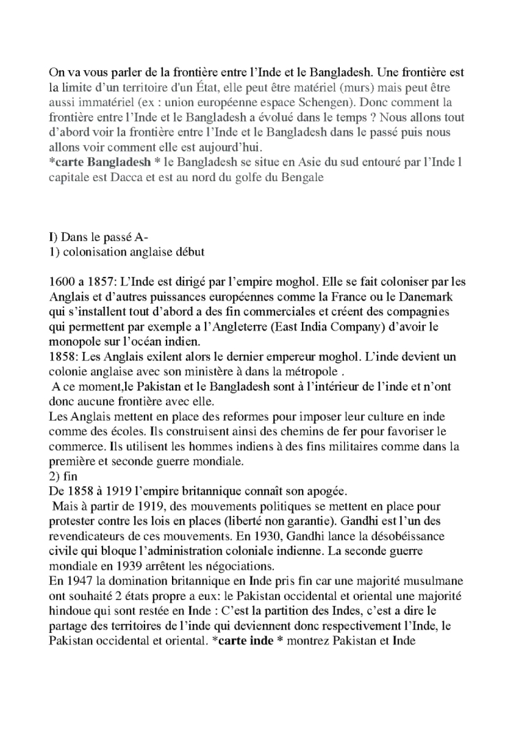 L'Inde, le Bangladesh et leurs Frontières - La Grande Histoire
