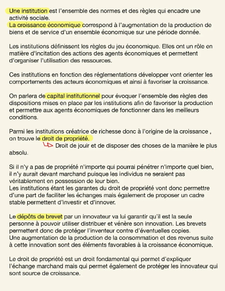 Comment les Institutions et les Droits de Propriété Favorisent la Croissance Économique - Exemples et Explications