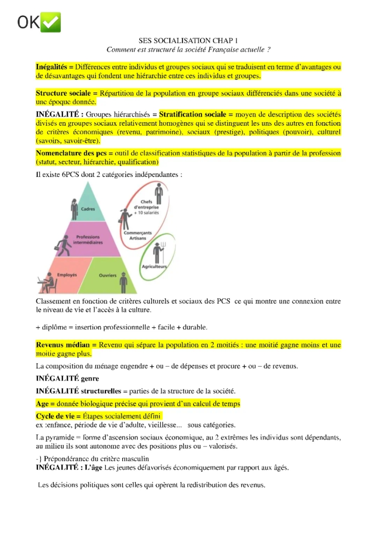 SES - Structuration Sociale