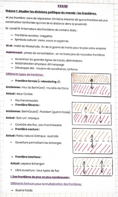 Les frontières HGGSP cours PDF et dissertations corrigées