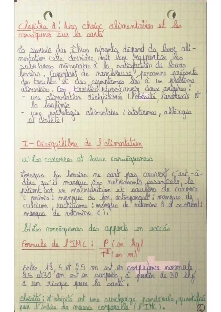 Les dangers et conséquences d'une mauvaise alimentation + Comment calculer ta ration journalière et ton IMC