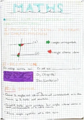 Angles alternes-internes et correspondants 