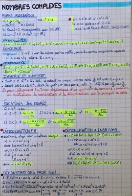 les nombres complexes 