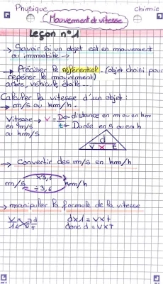 Formule temps, vitesse et distance : Exercices corrigés pour mouvement et vitesse