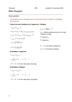 Effetto Doppler: Esercizi, Formule e Spiegazioni per la Terminale S