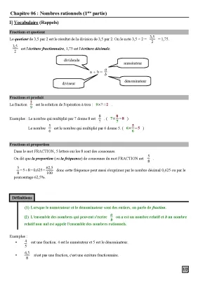 [Mathématiques] chapitre 3  les nombres rationnelle 