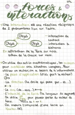 Forces et Vecteurs: Formules et Exercices Physique Seconde