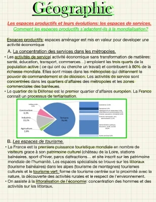 les espaces productifs et leurs evolutions: les espaces de services