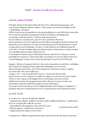 La Transition Démocratique au Portugal et en Espagne de 1974 à 1982