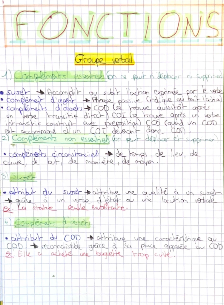 Le groupe verbal CM2 : Exercices corrigés et exemples PDF