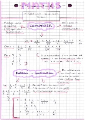 Exercices et Évaluation de Fractions 5ème PDF - Corrigés Inclus