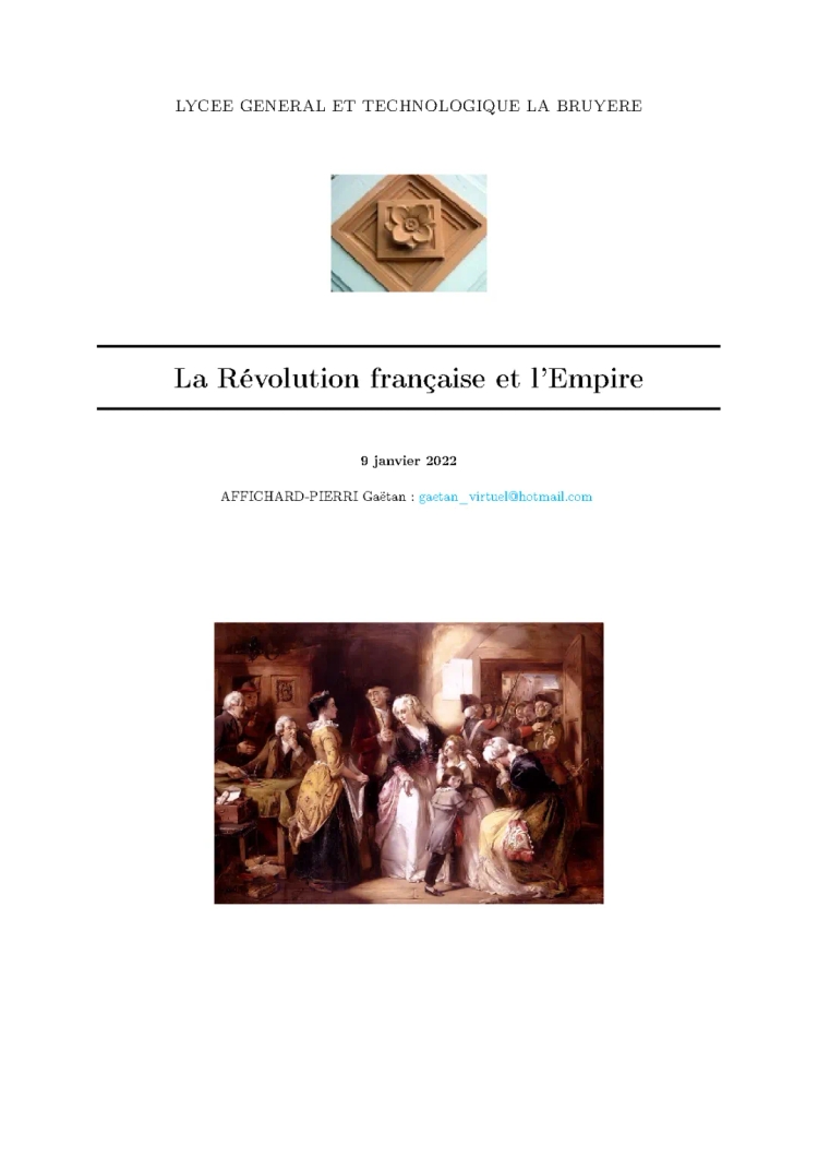 La Révolution française, la fuite à Varennes et les clubs politiques