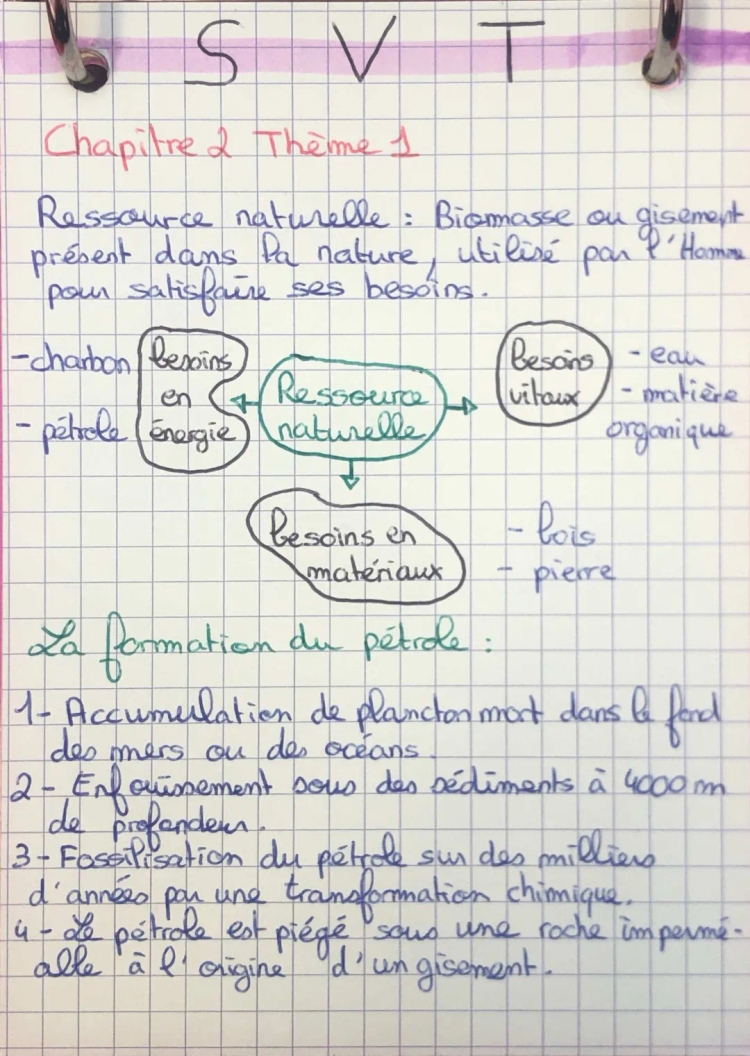 Les 4 étapes de la formation du pétrole et les ressources naturelles