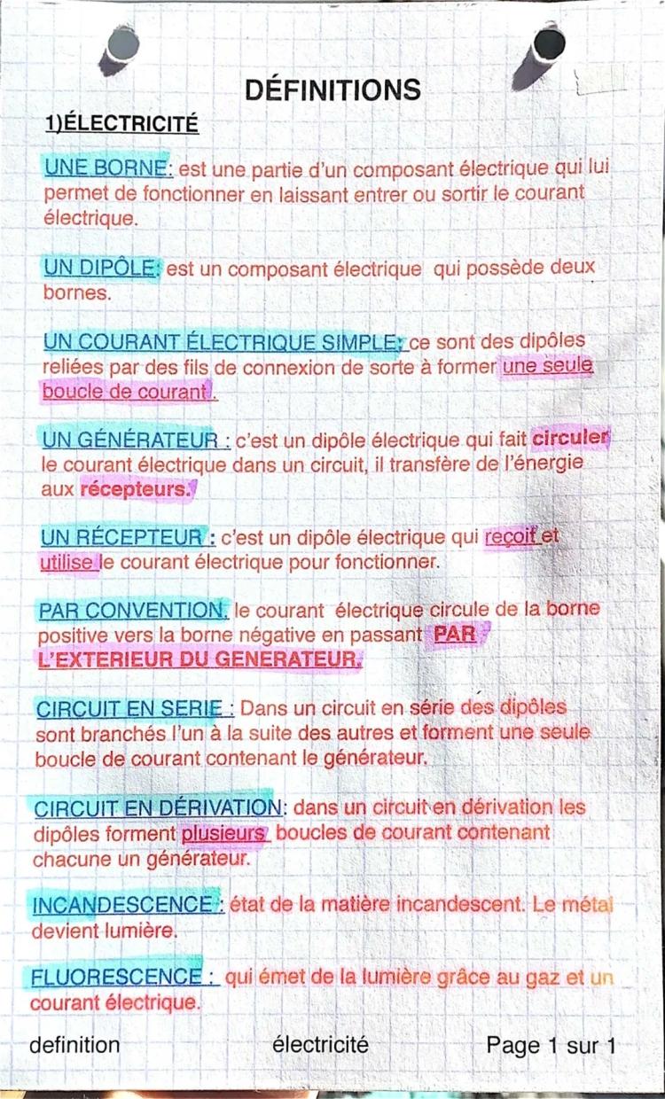 électricité 