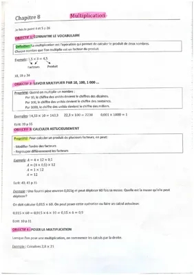 Learn Multiplication: Poser, Multiply by 10, 100, 1000 & More for CE1 to CM2