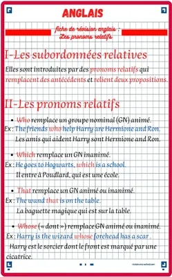 Les pronoms relatifs