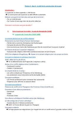 Le Traité de Westphalie et la Sécurité Collective à l'ONU