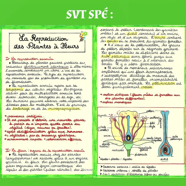 la reproduction des plantes