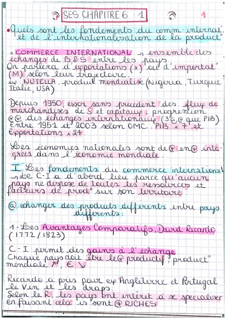 Quels sont les fondements du commerce international et de l’internationalisation de la production ?