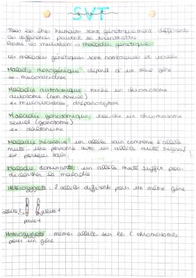 Mutations génétiques et maladies 