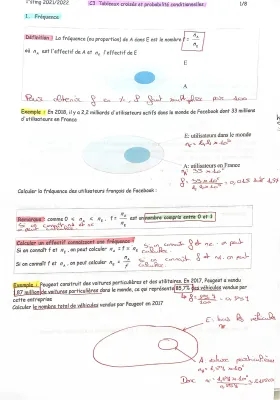 Les Tableaux Croisés d'Effectifs et Exercices de Probabilités Conditionnelles