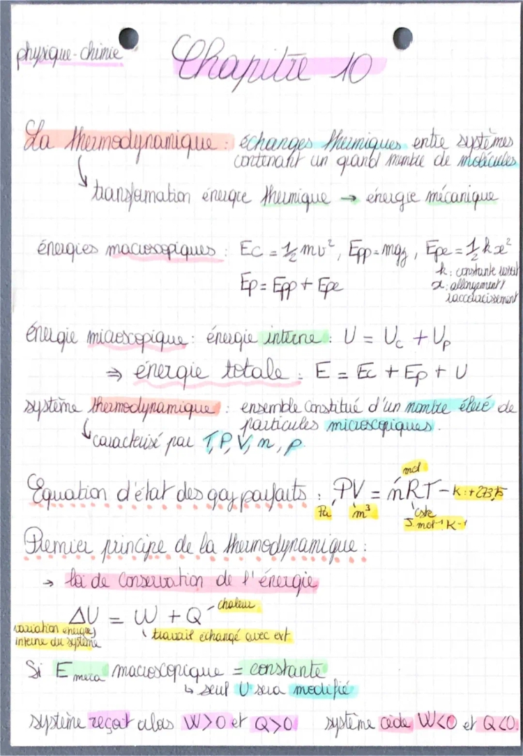 Les conversions et transferts d’énergie