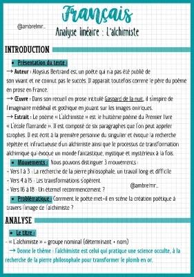 Analyse linéaire de 'Un rêve' d'Aloysius Bertrand - Poème en prose et mouvement littéraire