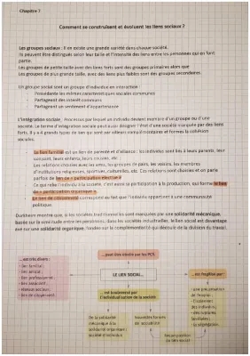 Comment se construisent et évoluent les liens sociaux - Exercices corrigés et PDF