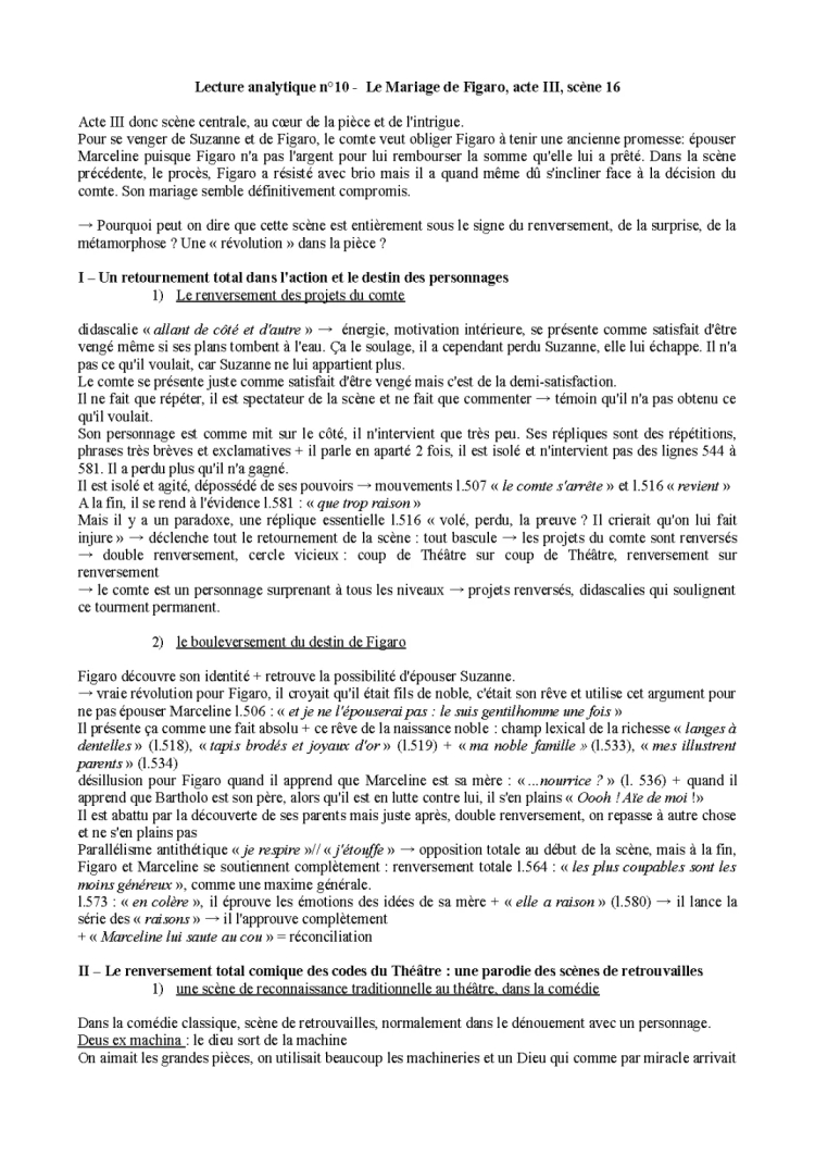 Le Mariage de Figaro: Acte 3, Scène 16 PDF et Texte