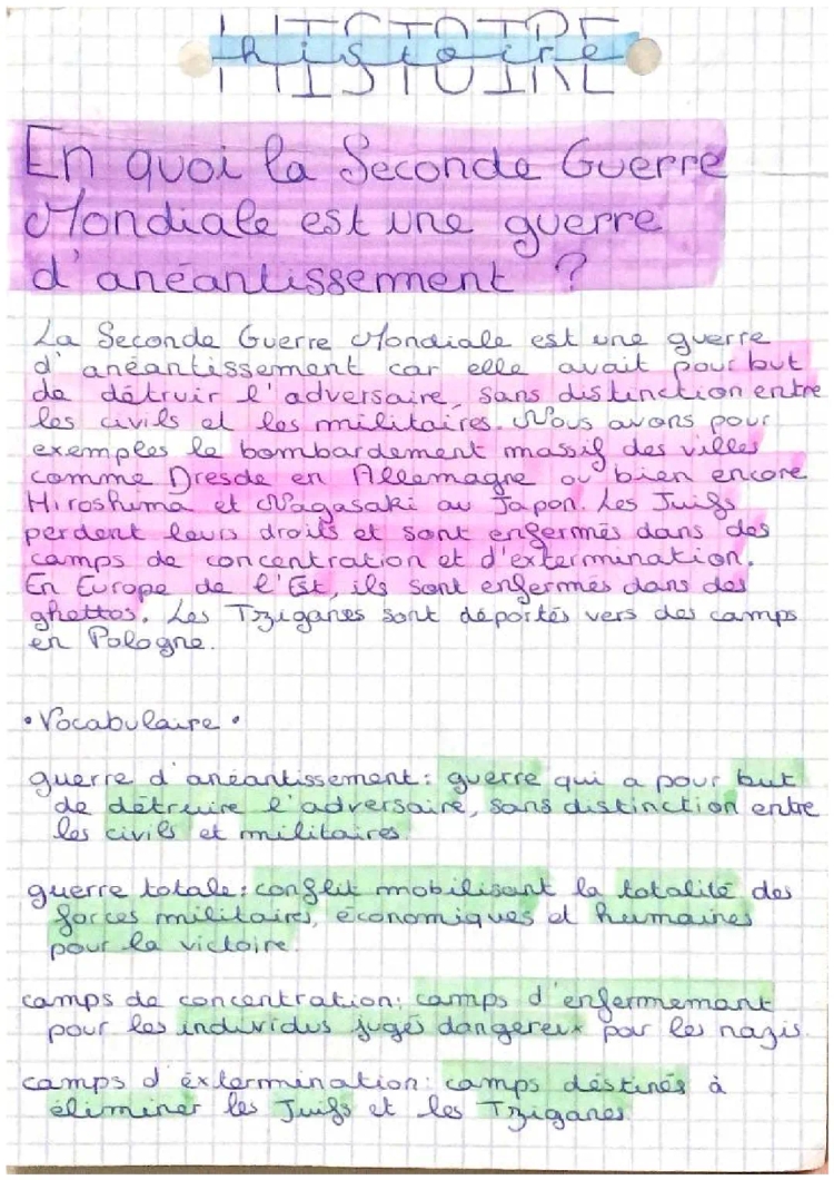 En quoi la Seconde Guerre Mondiale est une guerre d’anéantissement ?