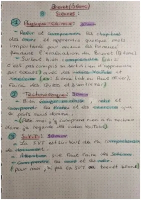 Brevet (Blanc), Siences