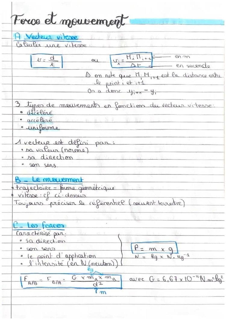 Principe d'inertie : formules et exercices corrigés (PDF)