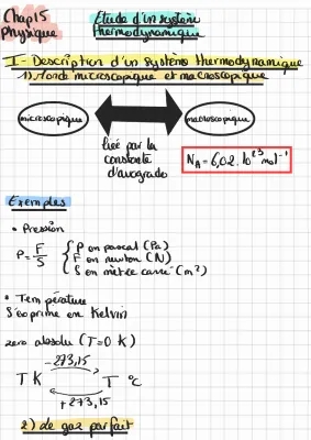 Chapitre 15- Étude d'un système thermodynamique