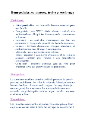 Les grands ports français et la traite négrière au 18ème siècle