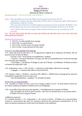 Phèdre Acte 1 Scène 3: Analyse, Résumé, et Texte PDF