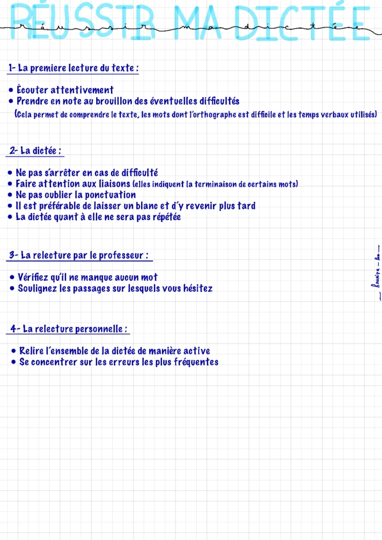 Comment Réussir la Dictée du Brevet 2024 - Fiche Technique et Barème PDF