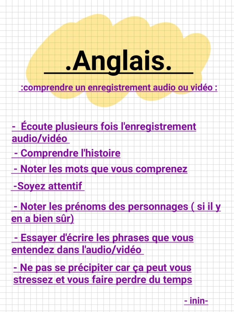 Compréhension orale anglais: Exercice, Fiche et Audio gratuit