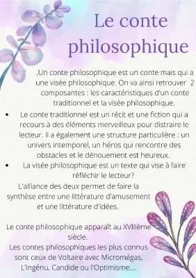 Exemple de Conte Philosophique Court PDF - Définition et Caractéristiques