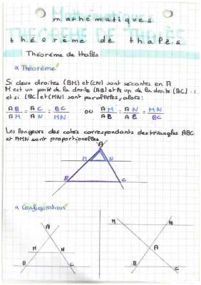 Comprendre le théorème de Thalès : Proportions des triangles et droites parallèles