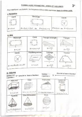 Découvre Les Formules Pour L'aire et Le Périmètre : Rectangles, Carrés, Triangles et Trapèzes