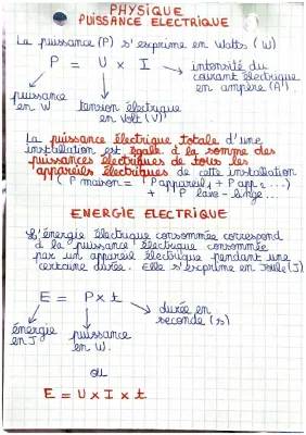 Comment Calculer la Puissance et l'Énergie Électrique: Formules Simples et Tableaux