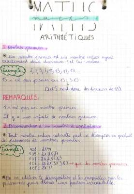 Exercices et Évaluations Arithmétique 3ème avec Corrigés PDF