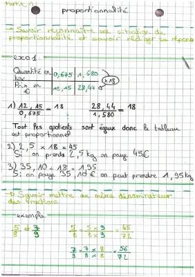 Comment reconnaître une situation de proportionnalité et simplifier des fractions sur calculatrice