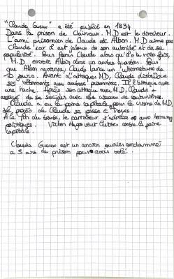 Résumé du Livre Claude Gueux de Victor Hugo et Questionnaire de Lecture Corrigé