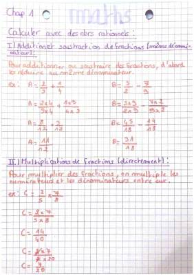 Comment calculer avec des nombres rationnels : multiplication et division de fractions