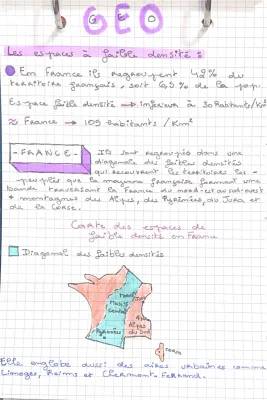 Les Espaces de Faible Densité en France 3ème - Exemples et Atouts