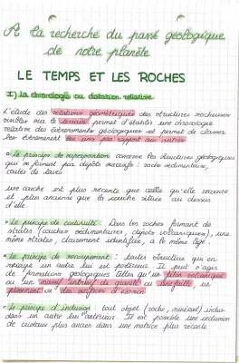 Le Temps et les Roches SVT Terminale: Datation Relative et Absolue, Exercice Corrigé, PDF