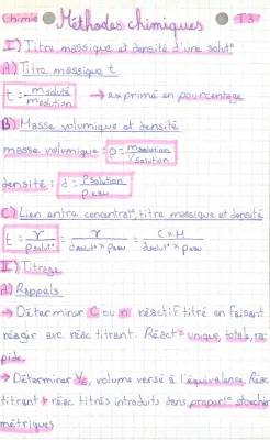 Découvre les Méthodes d'Analyse Chimique avec Exercices Corrigés en PDF pour Terminale