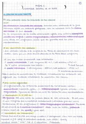 Découverte de la Structure Interne et Externe de la Terre avec Schémas et PDF