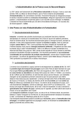 L'industrialisation en France au 19ème siècle: Chemin de fer et Inventions